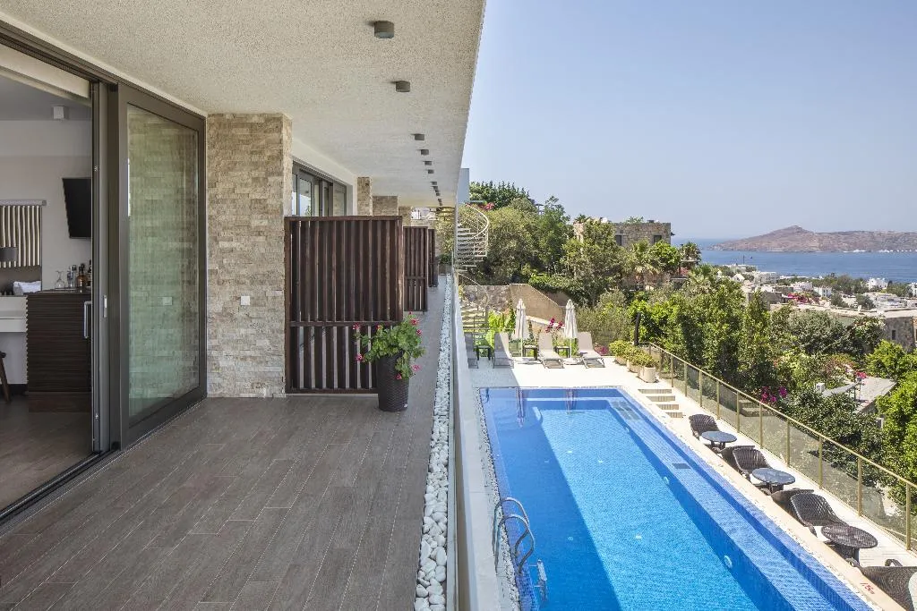 DOUBLE DELUXE SEA VIEW Room, Spektr Boutique Hotel Yalikavak, Bodrum