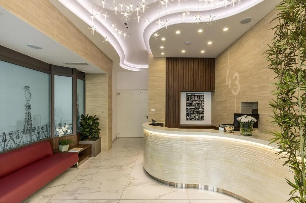 Lobby, 43 Station Hotel, Milan