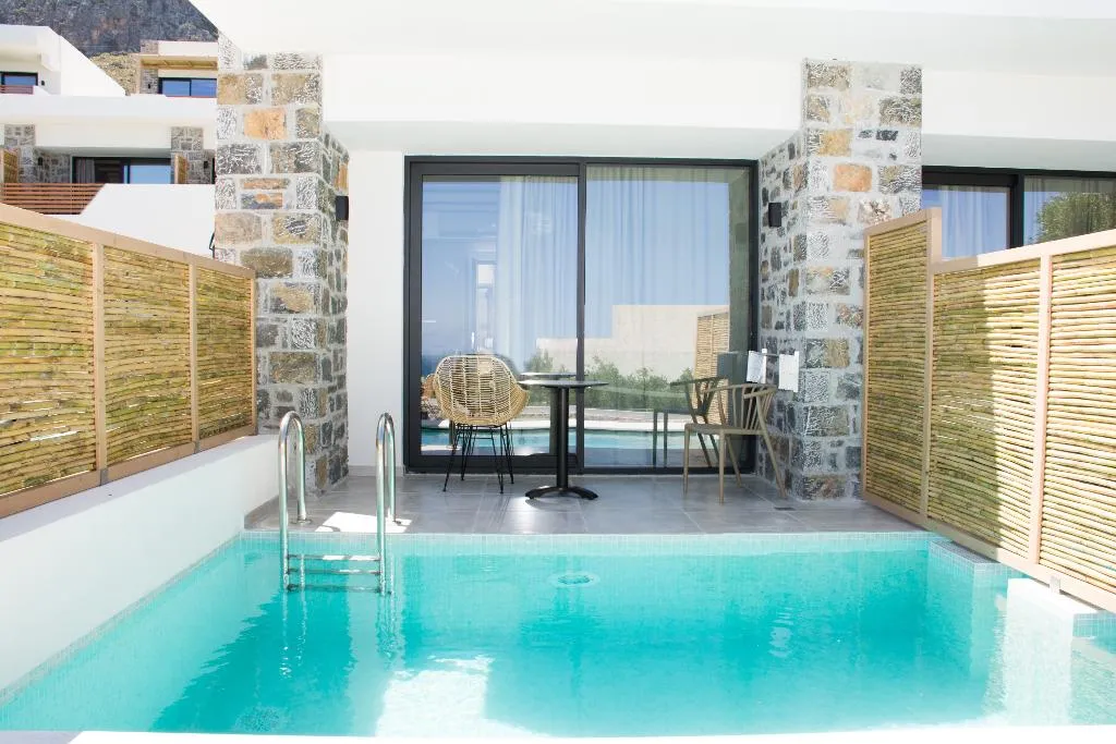 Double or Twin DELUXE WITH PRIVATE POOL Room, Casa Blu Boutique Hotel "by Checkin" Adults Only, Crete