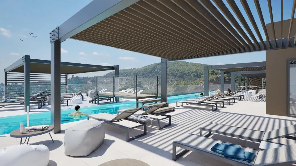 General view, Aether Hotel, Skiathos