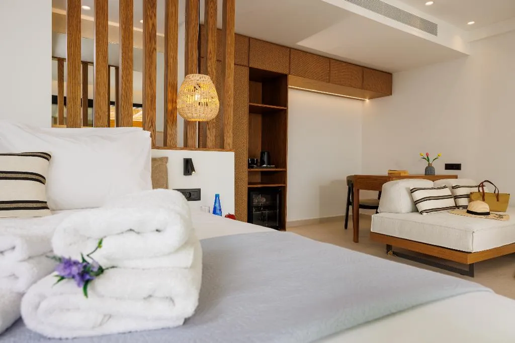 JUNIOR SUITE DELUXE SEA VIEW Room, Deos Luxury Suites, Crete