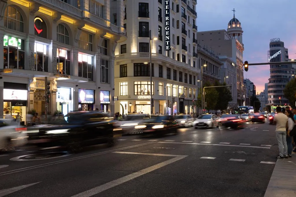 General view, Avenida Gran Via, Madrid