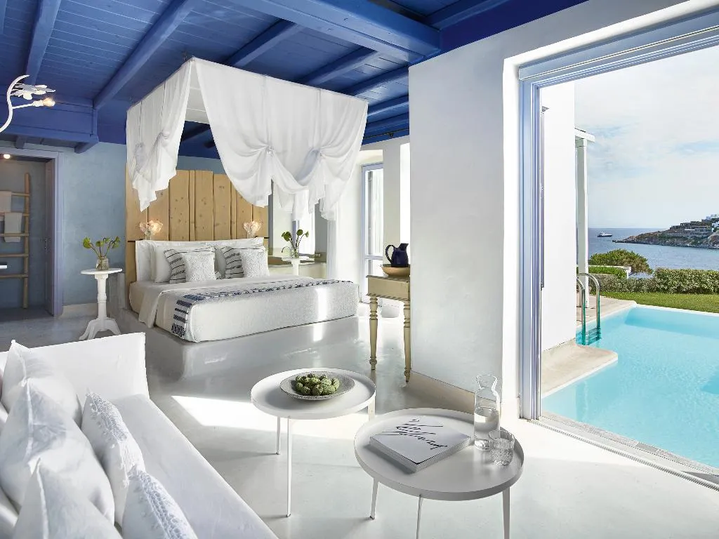VILLA TWO BEDROOMS WITH PRIVATE POOL Room, Mykonos Blu, A Resort to Live, Mykonos