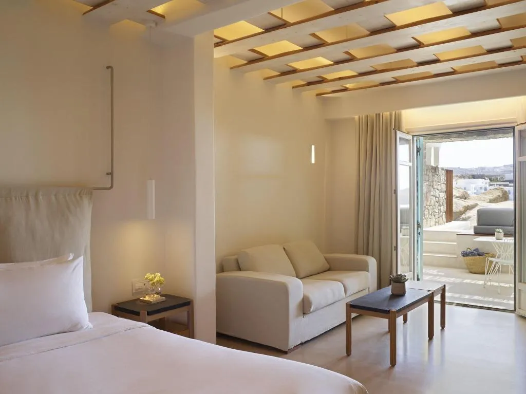 SUITE KING SIZE BED Room, Bill & Coo Suites and Lounge, Mykonos