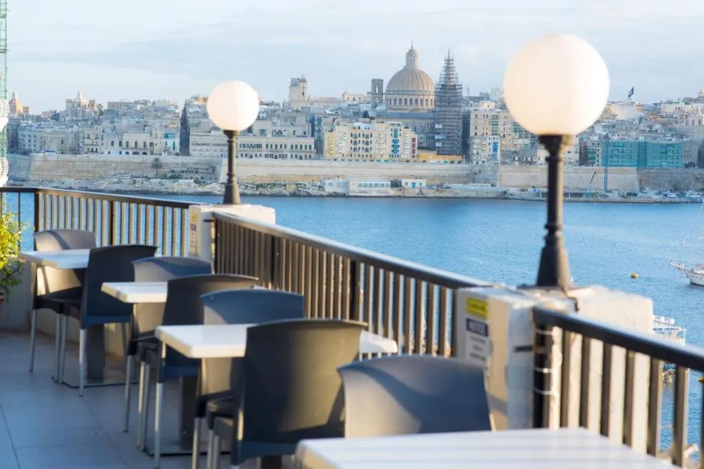 Terrace, Sliema Marina Hotel, Malta