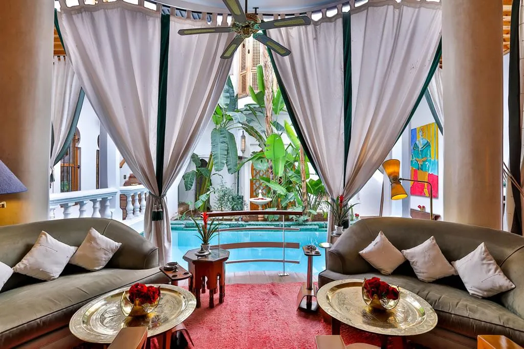 Lobby, Riad Moucharabieh, Marrakech
