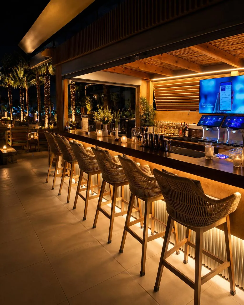 Bar, Palmera Beach Hotel & Spa, Crete