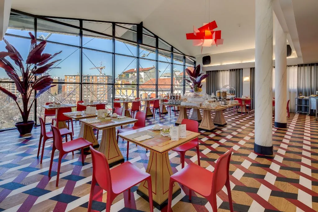 Restaurant, c-hotels Rubens, Milan