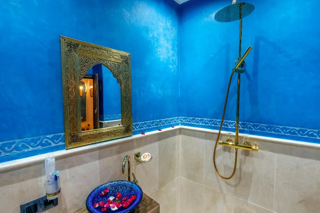 DOUBLE QUEEN SIZE BED Room, Riad La Perle Bleue, Marrakech