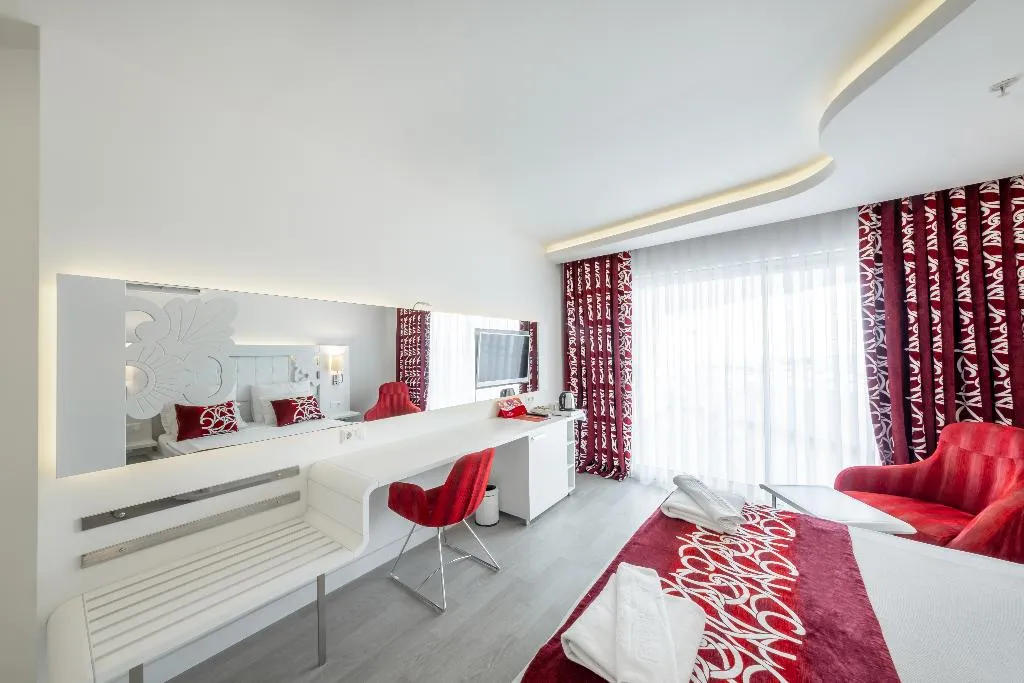 DOUBLE SINGLE USE SIDE SEA VIEW Room, Laguna Beach Alya Resort & Spa Hotel, Antalya