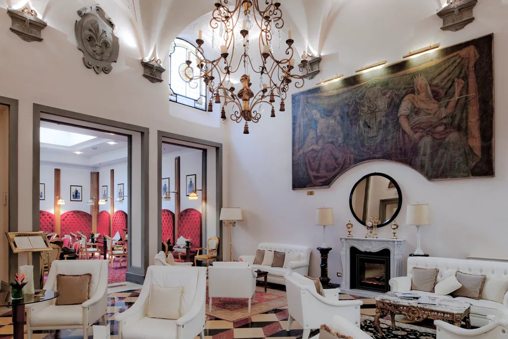 Lobby, Golden Tower Hotel & Spa, Florence