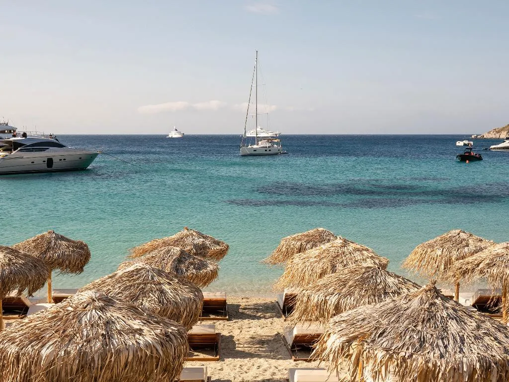Beach, Mykonos Blu, A Resort to Live, Mykonos