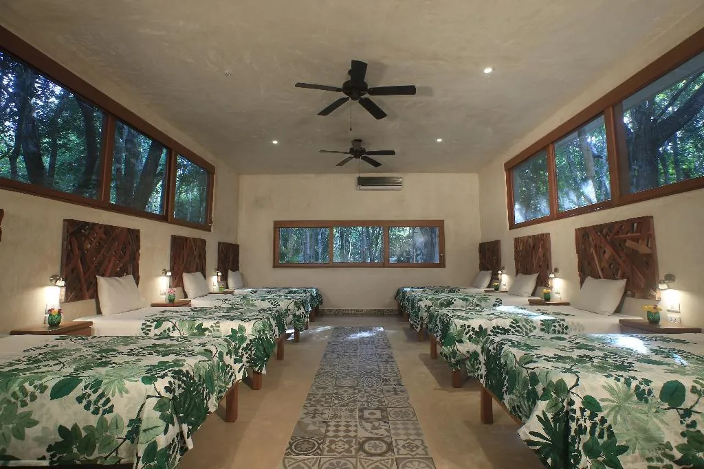 FAMILY ROOM CAPACITY 8 Room, Cachito de Cielo Luxury Jungle Lodge, Cancun Area