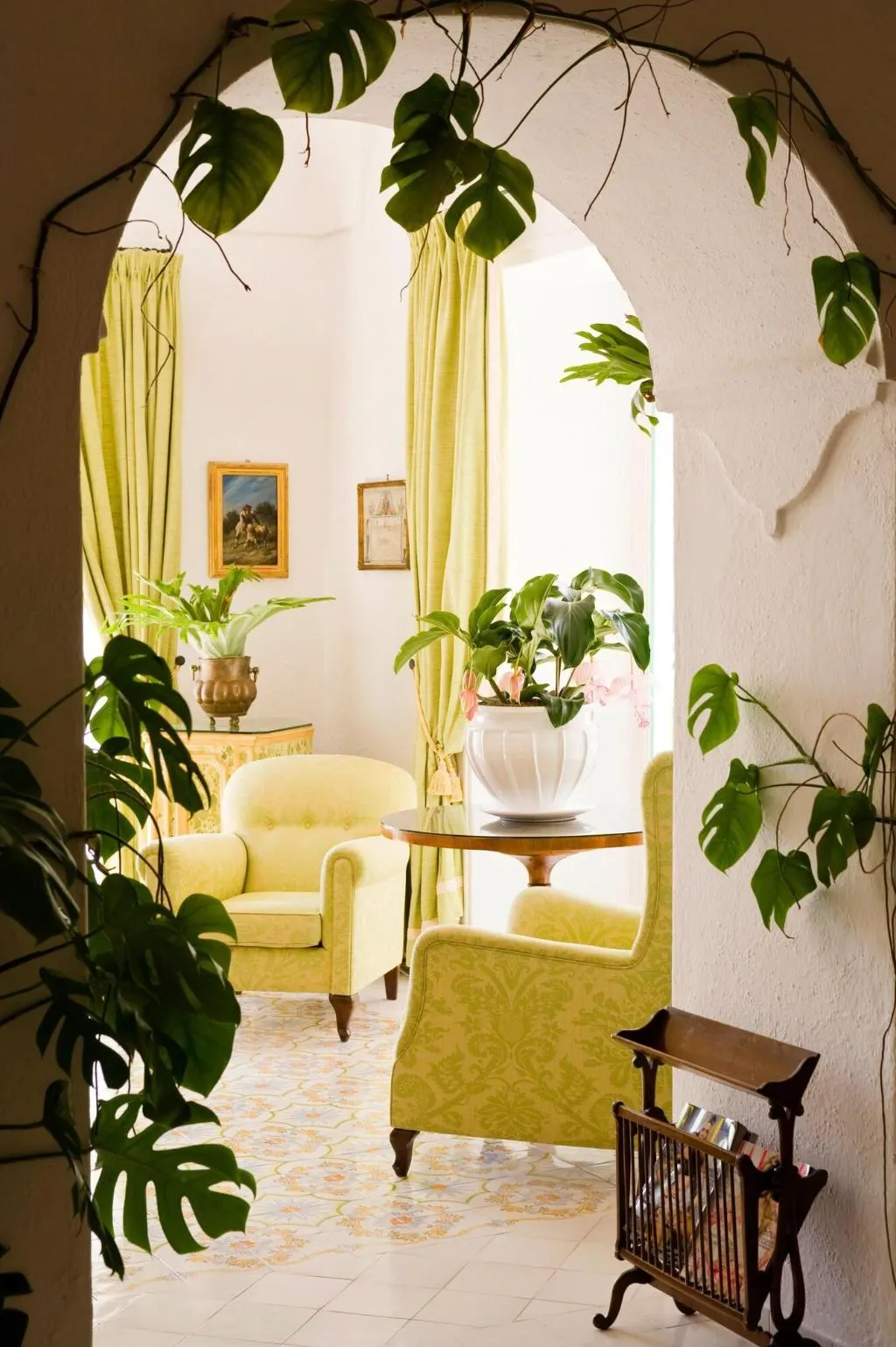 Lobby, Le Sirenuse, Naples