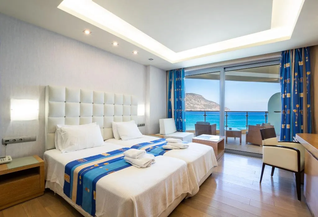 Double or Twin SEA VIEW Room, Konstantinos Palace, Rhodes