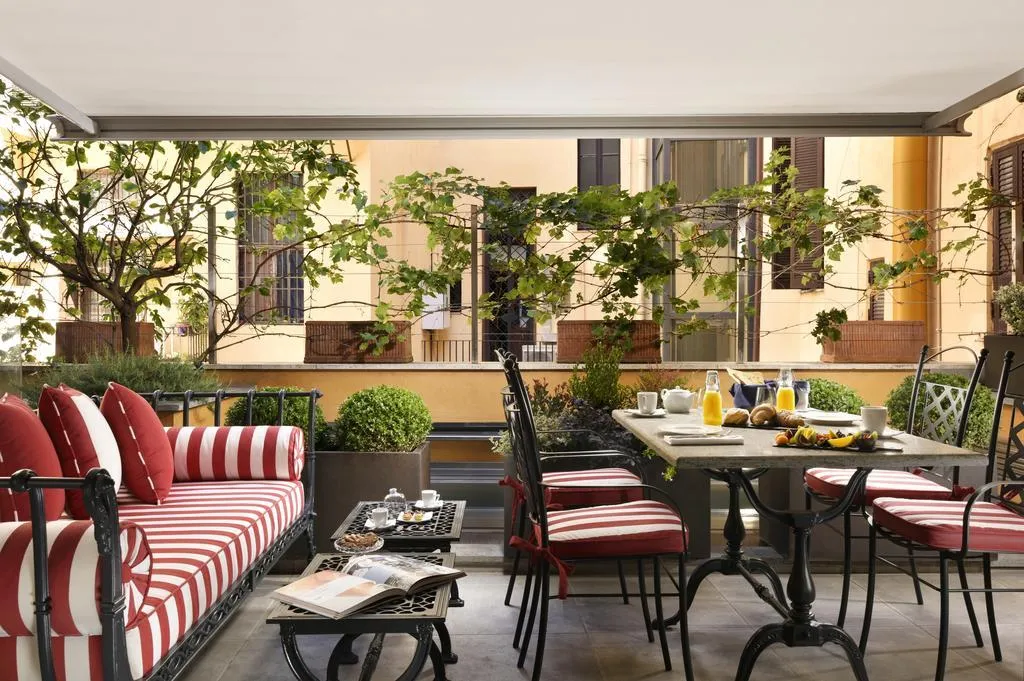 Terrace, Hotel De' Ricci - Small Luxury Hotels of the World, Rome
