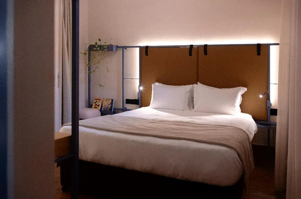 DOUBLE QUEEN SIZE BED Room, Heart Hotel, Cyprus