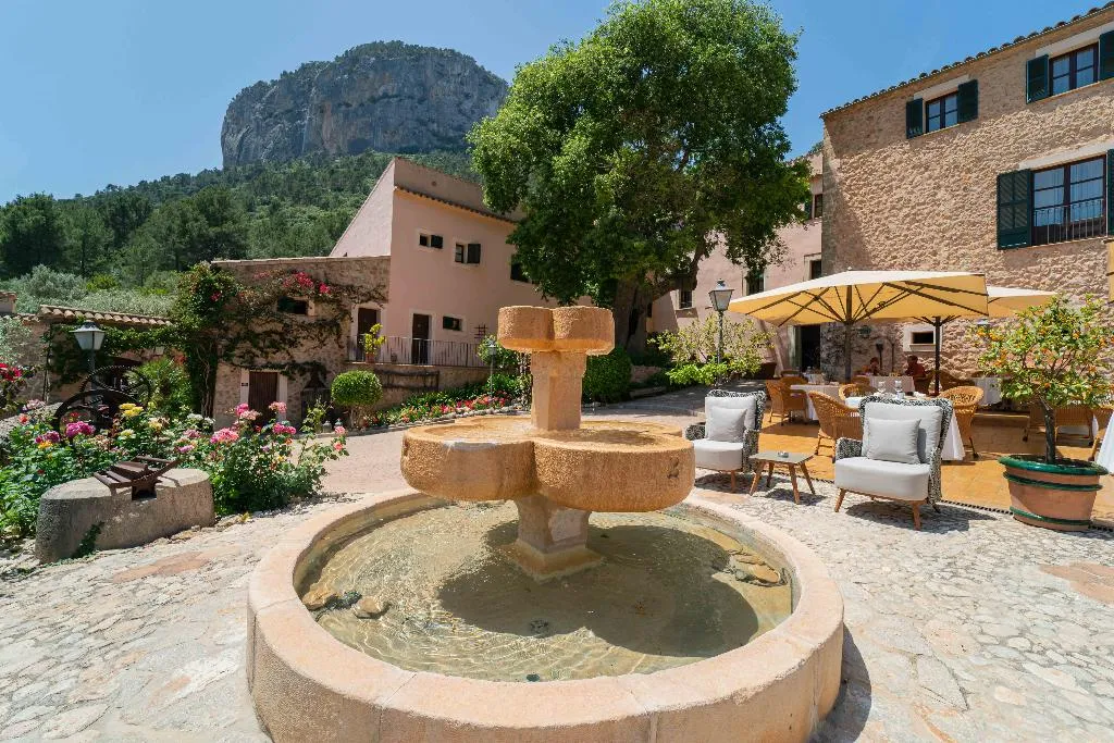 Terrace, Hotel Rural S'Olivaret, Majorca