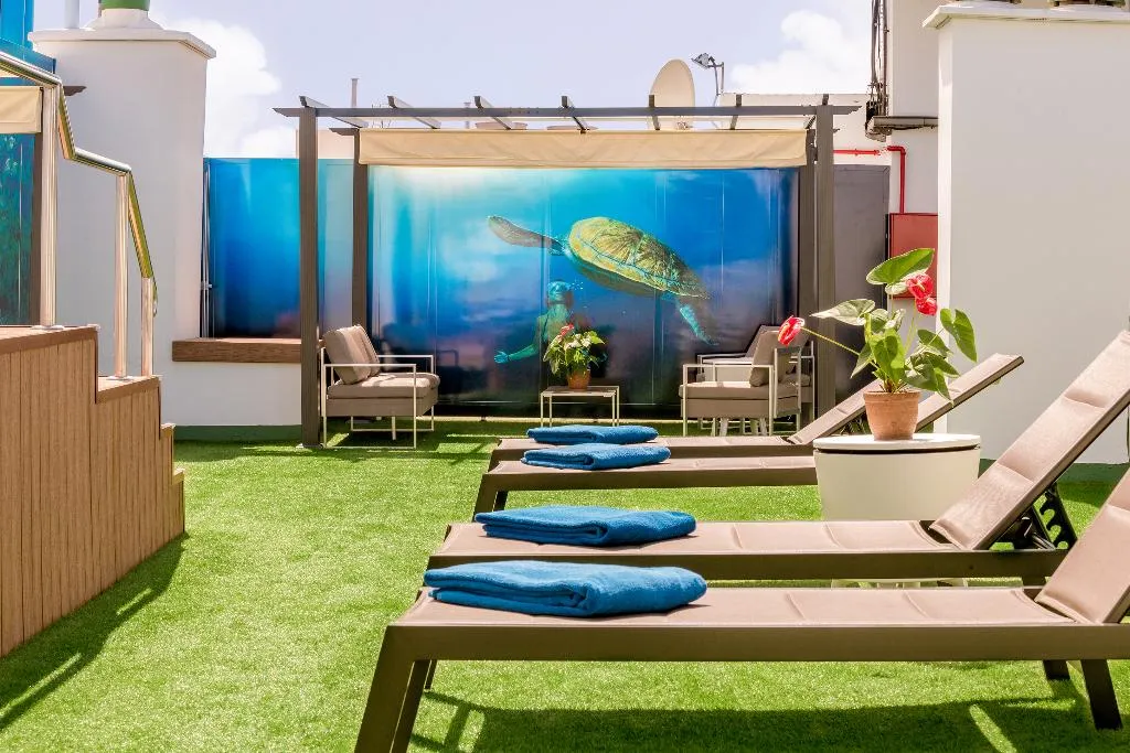 Terrace, Hotel LIVVO Fataga, Gran Canaria