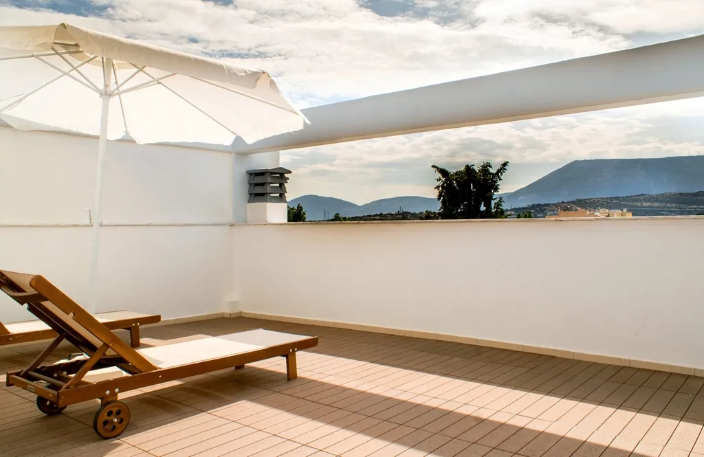 Terrace, Elvita Spata Luxurius Villa, Athens