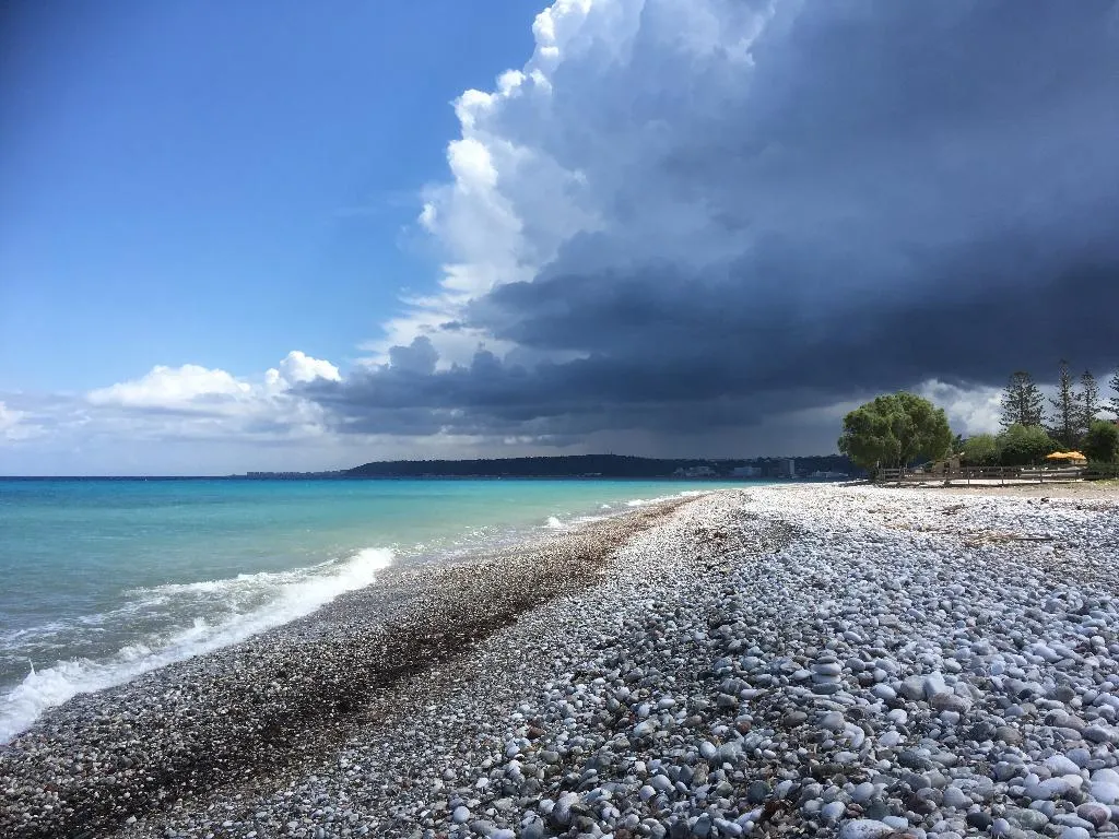 Beach, Blue Horizon, Rhodes
