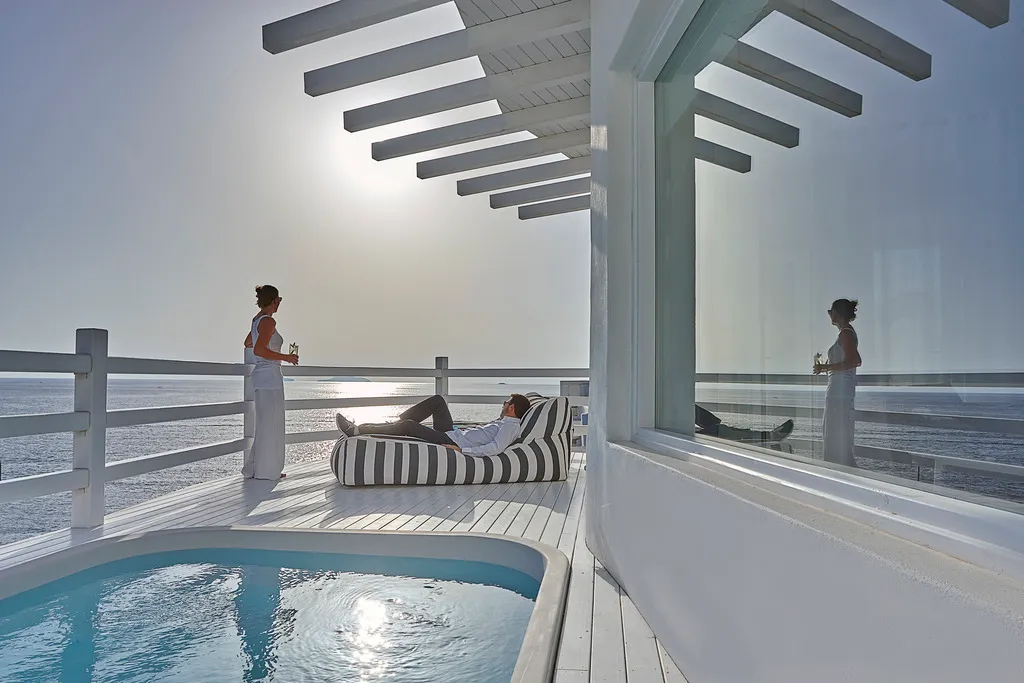 Terrace, Notos Therme & Spa By Mr and Mrs White, Santorini