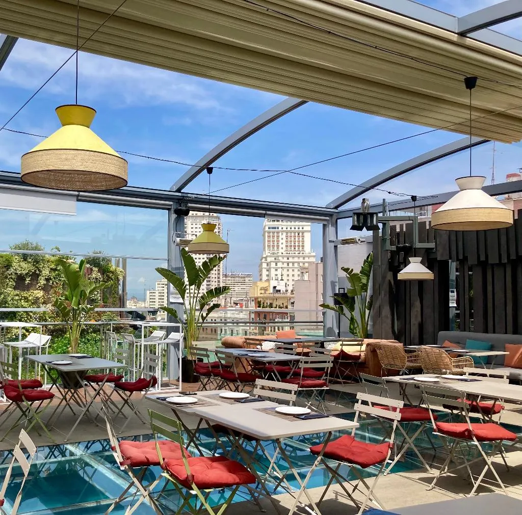 Terrace, Inhala Hotel Garden, Madrid