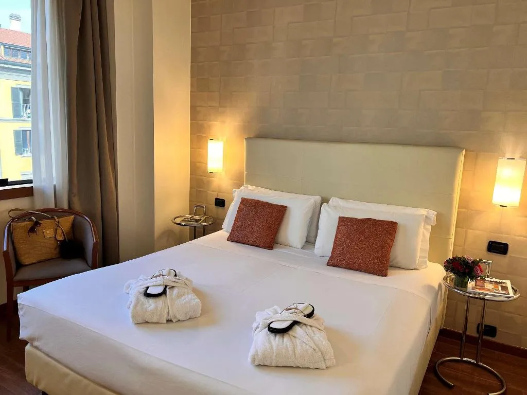 DOUBLE QUEEN SIZE BED Room, Best Western Hotel City, Milan