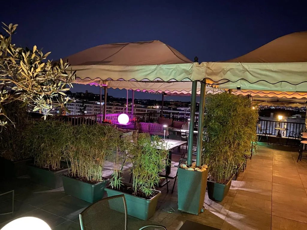 Terrace, Trilussa Palace Congress & Spa, Rome