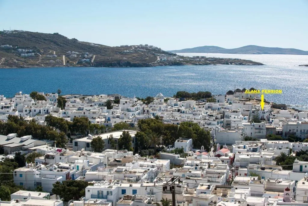 General view, Alana Pension, Mykonos