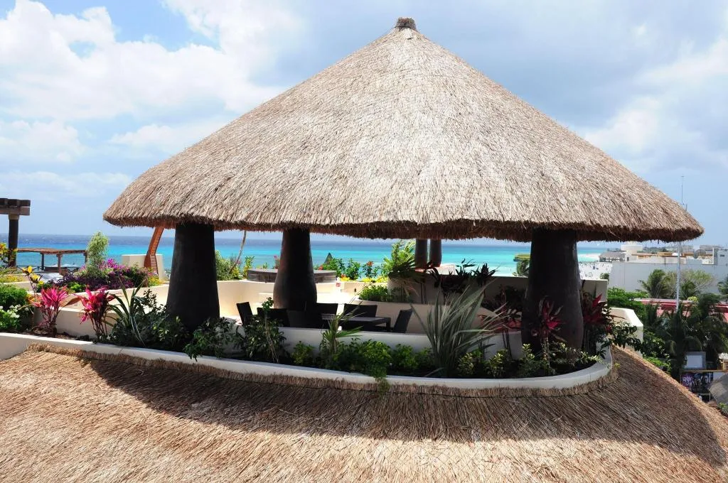 Terrace, El Taj Ocean Front and Beachside Condo Hotel, Playa Del Carmen