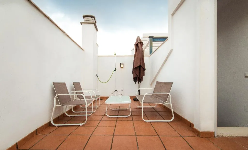 Terrace, Holidays2Malaga Studios Mena, Costa Del Sol