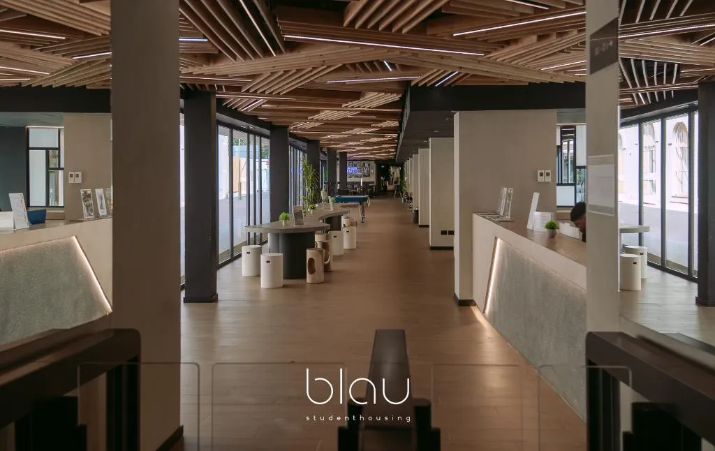 Lobby, Blau Student Housing, Barcelona