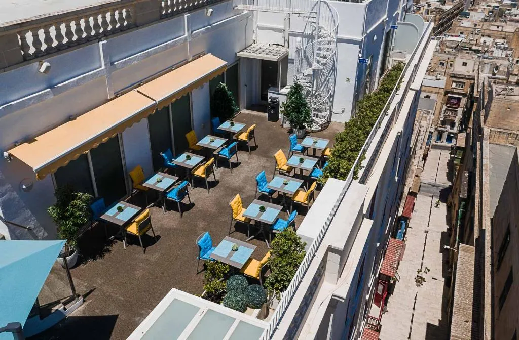 Terrace, Osborne Hotel, Malta