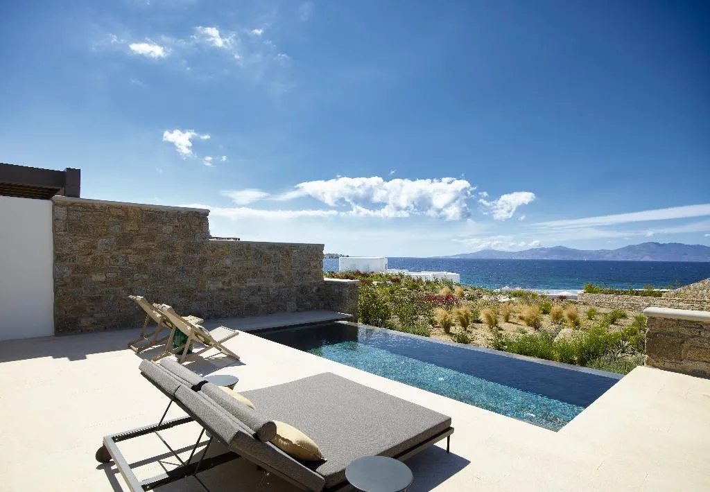 SUITE SEA VIEW WITH PRIVATE POOL Room, Bonzoe Suites & Villas, Mykonos