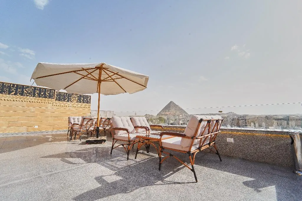 Terrace, Pyramids Secret Hotel, Cairo
