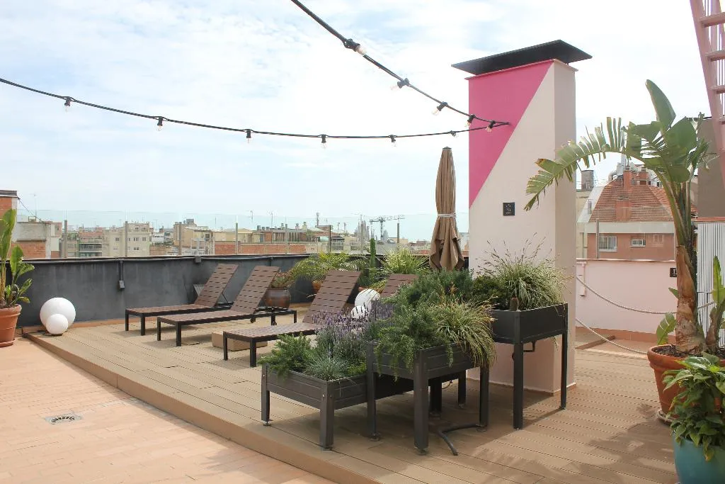 Terrace, Pol & Grace Hotel, Barcelona
