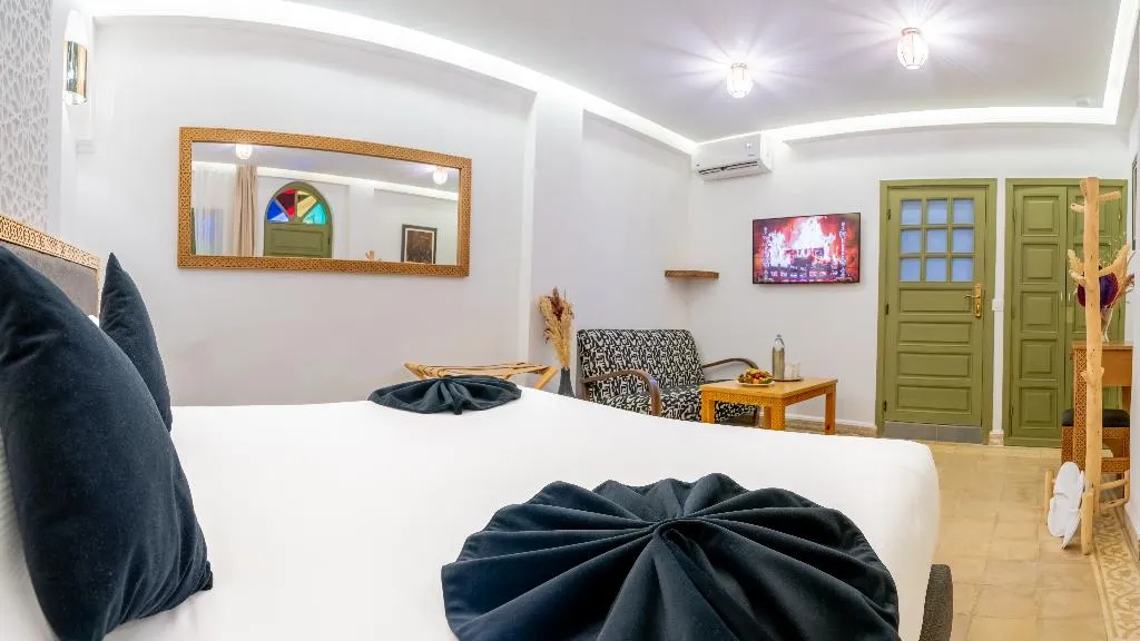 DOUBLE DELUXE ONE BED Room, Riad Hamdane & Spa, Marrakech