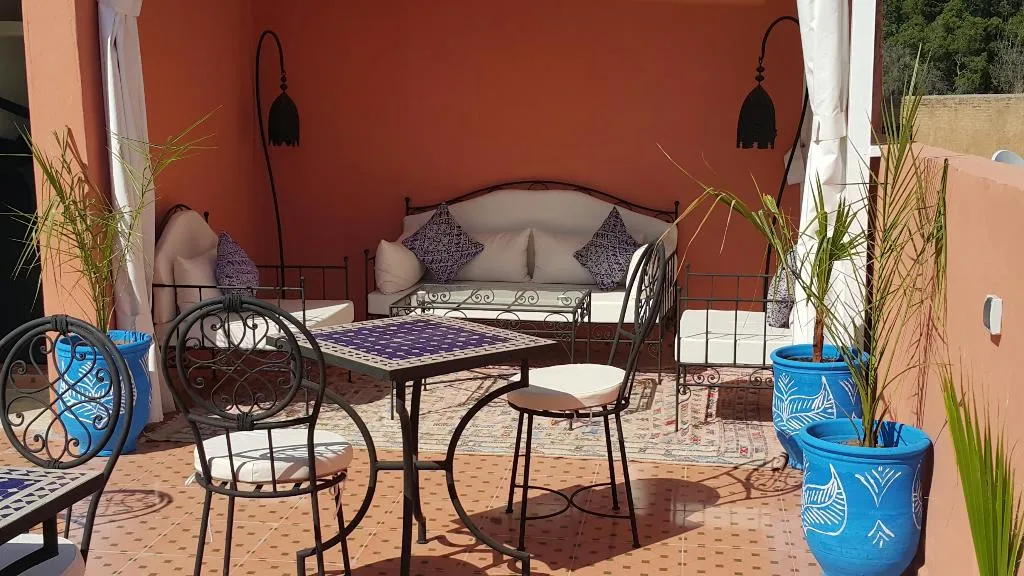 Terrace, Riad Dar Benbrahim, Marrakech