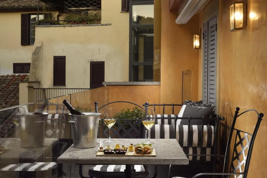 Terrace, Hotel De' Ricci - Small Luxury Hotels of the World, Rome