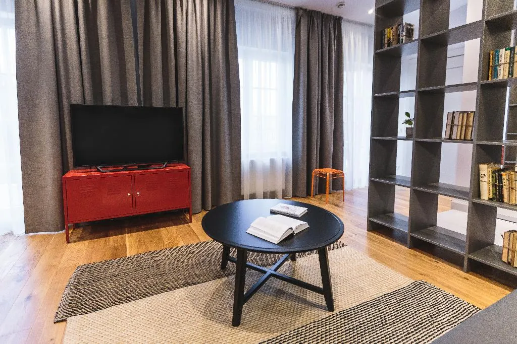 APARTMENT ONE BEDROOM WITH TERRACE Room, Riga Lux Apartments Skolas Street 20, Riga