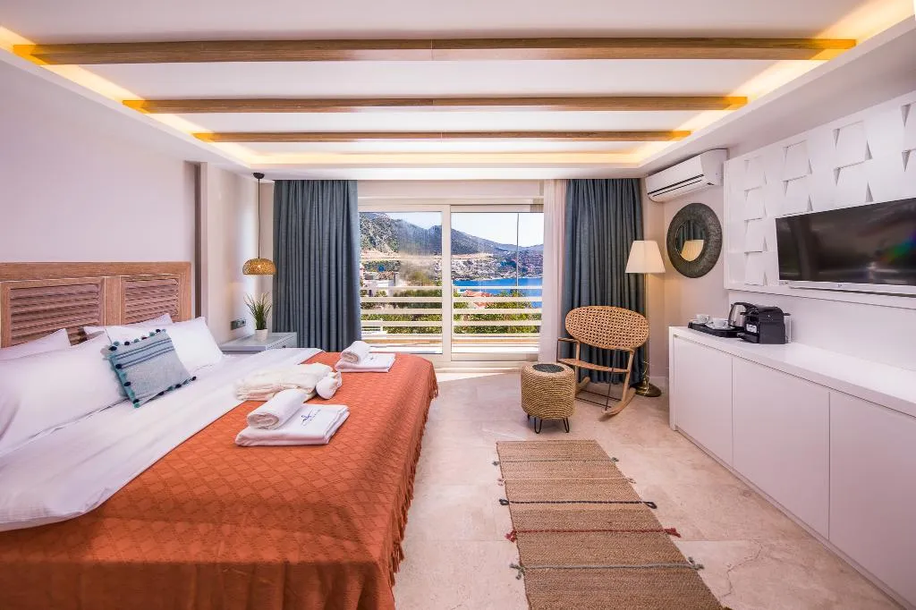 DOUBLE DELUXE SEA VIEW Room, Kalkan Saray Suites, Dalaman