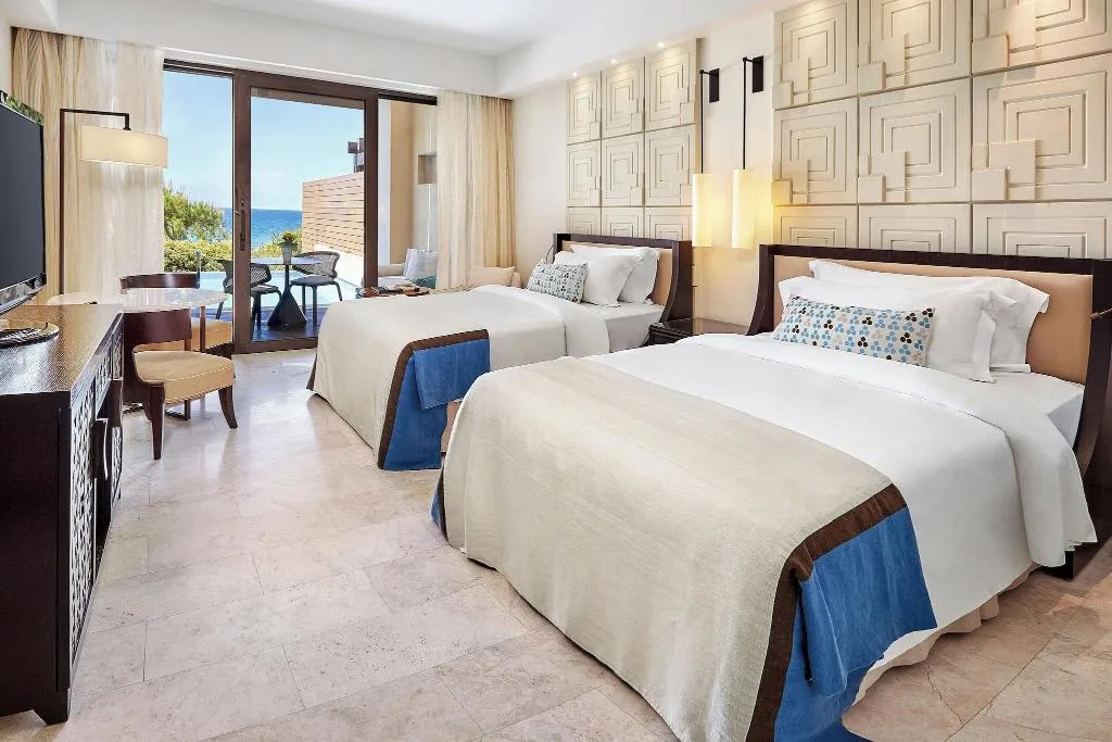 TWIN SEA VIEW WITH PRIVATE POOL Room, The Romanos, A Luxury Collection Resort, Kalamata
