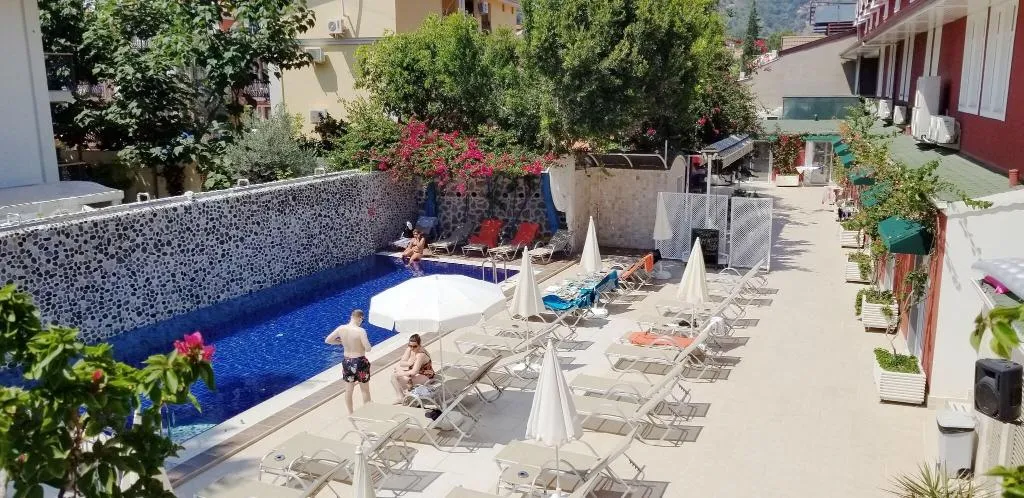 Terrace, Tonoz Beach Hotel, Dalaman