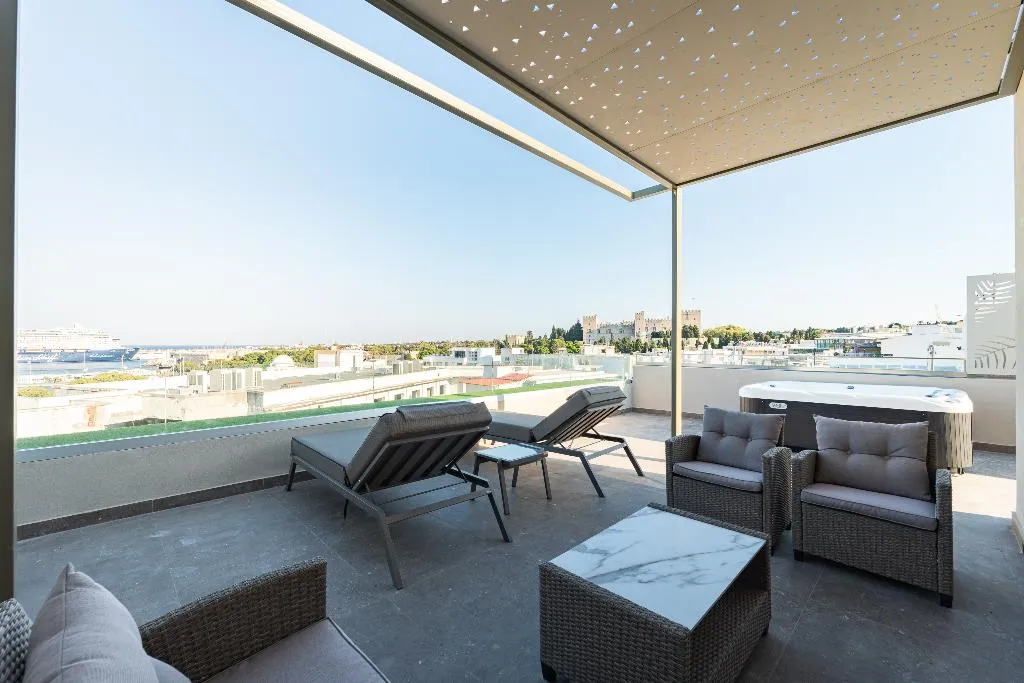 SUITE DELUXE ONE BEDROOM Room, Philia Center Suites, Rhodes