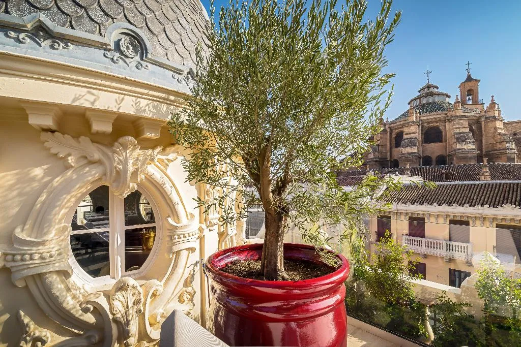 Terrace, Palacio Gran Via, A Royal Hideaway Hotel, Andalucia