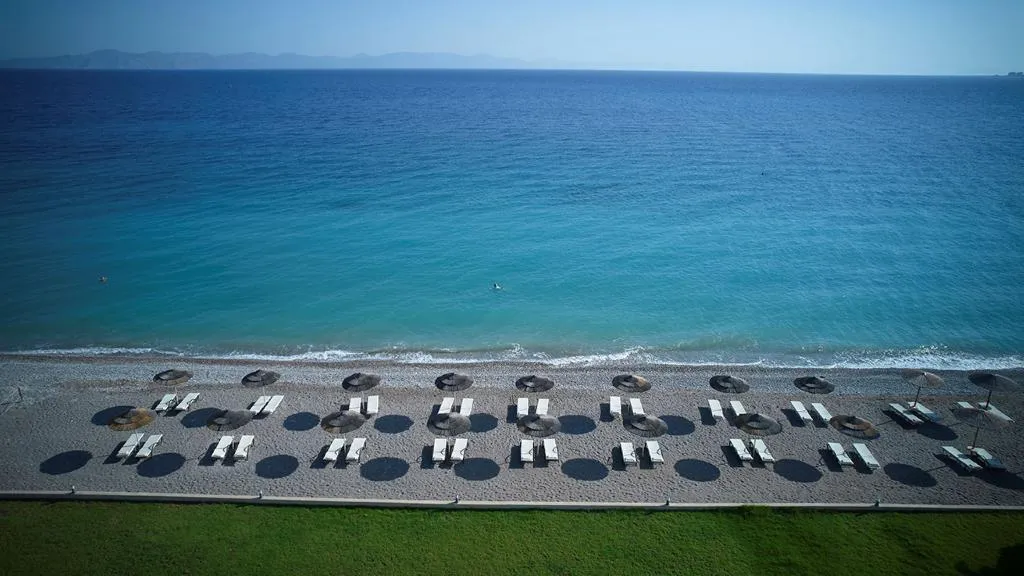 Beach, The Ixian Grand & All Suites - Adults Only, Rhodes