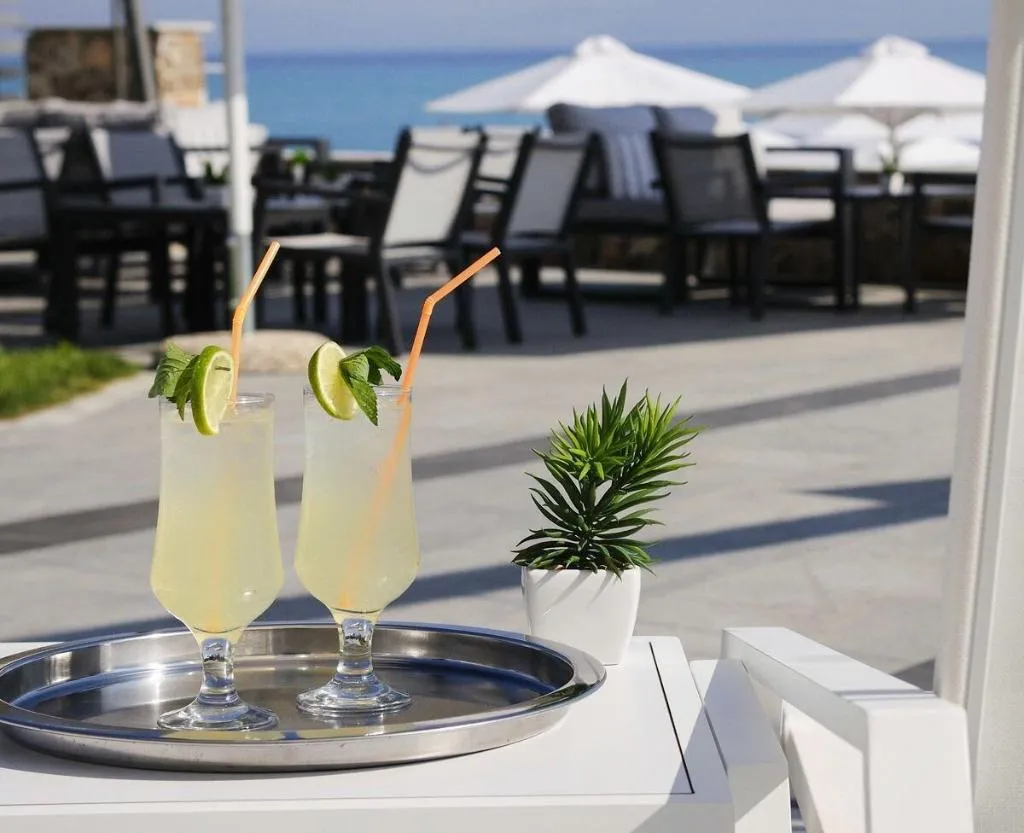 Terrace, Ostria Sea Side Hotel, Halkidiki