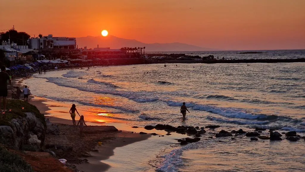 Beach, Sunset Beach Hotel, Crete