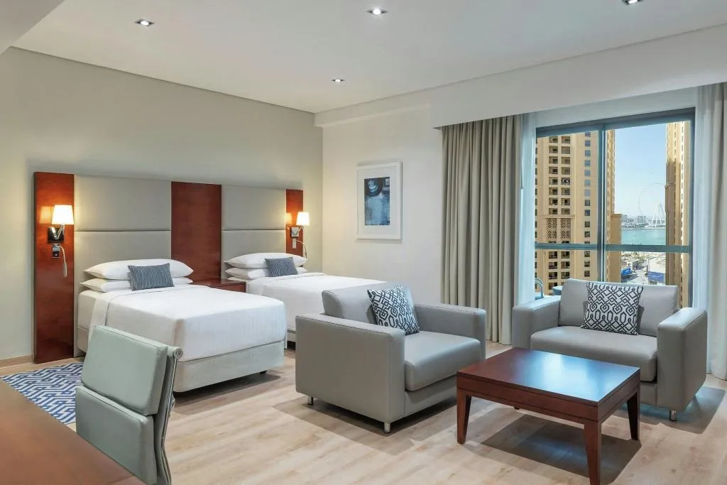 TWIN DELUXE Room, Delta Hotels by Marriott Jumeirah Beach, Dubai